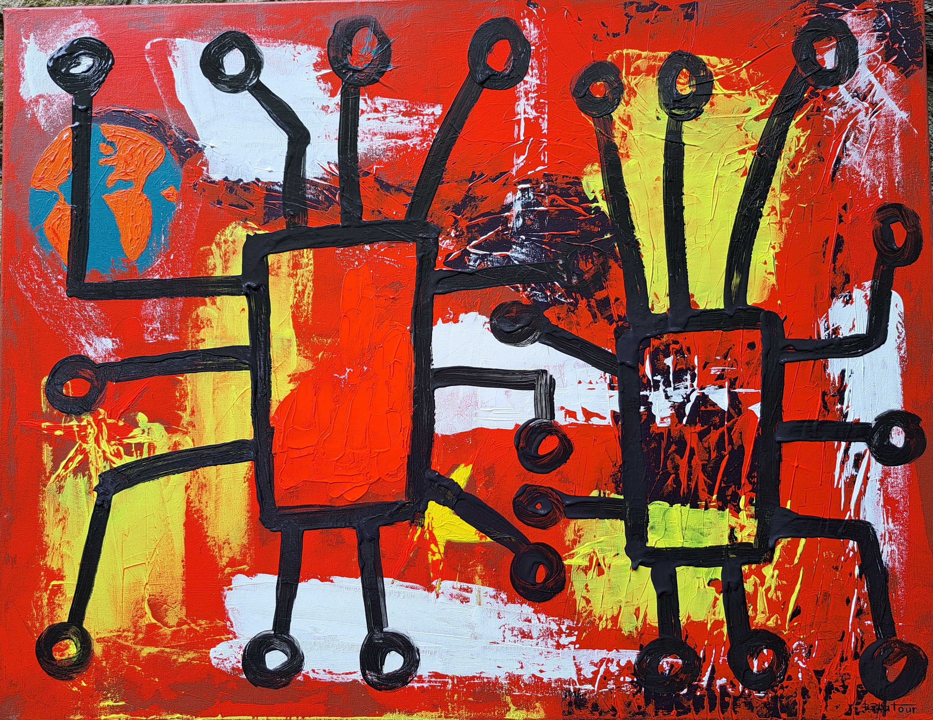 Acrylique sur toile 90x70 cm 