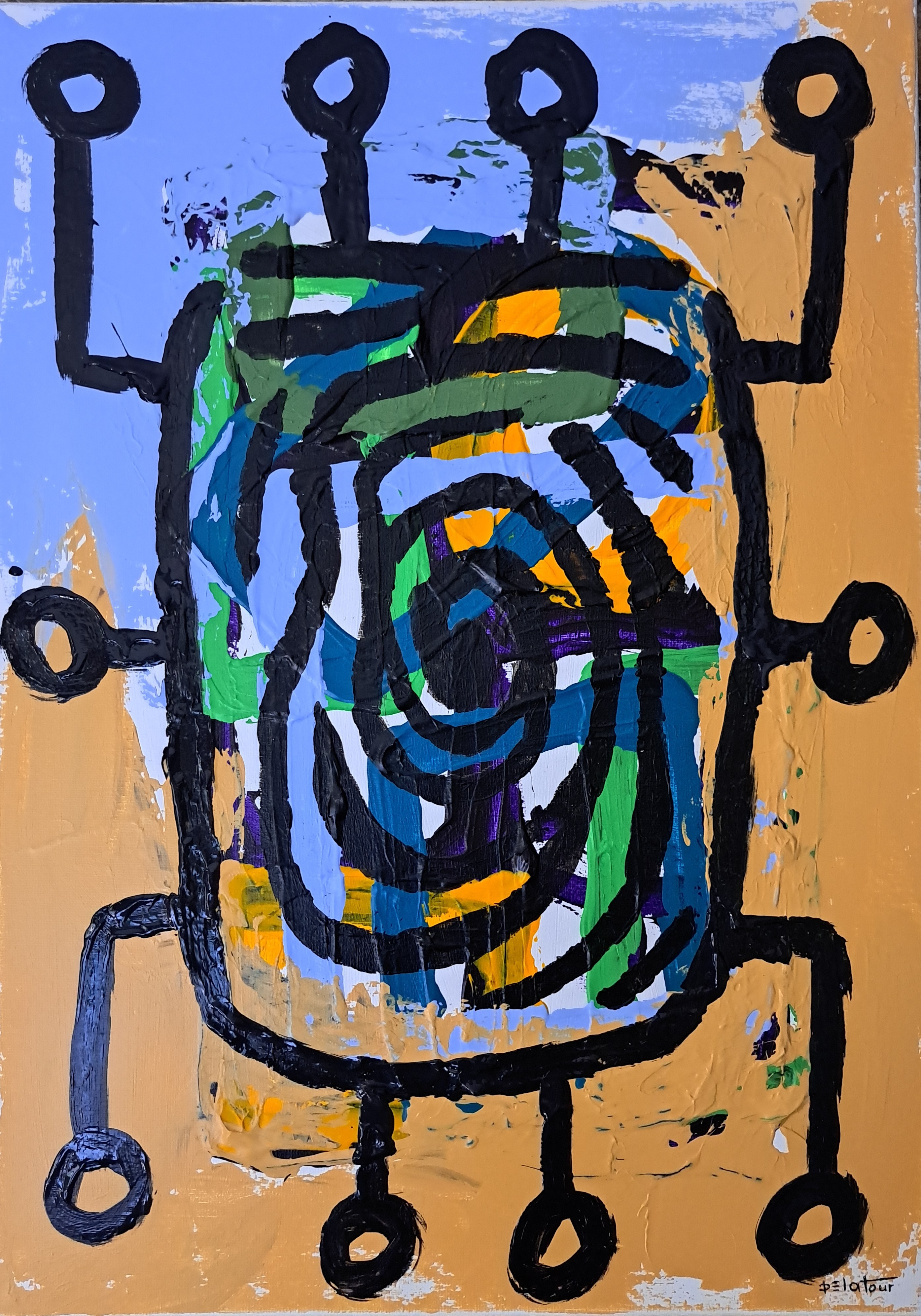 Acrylique sur toile 90x70 cm