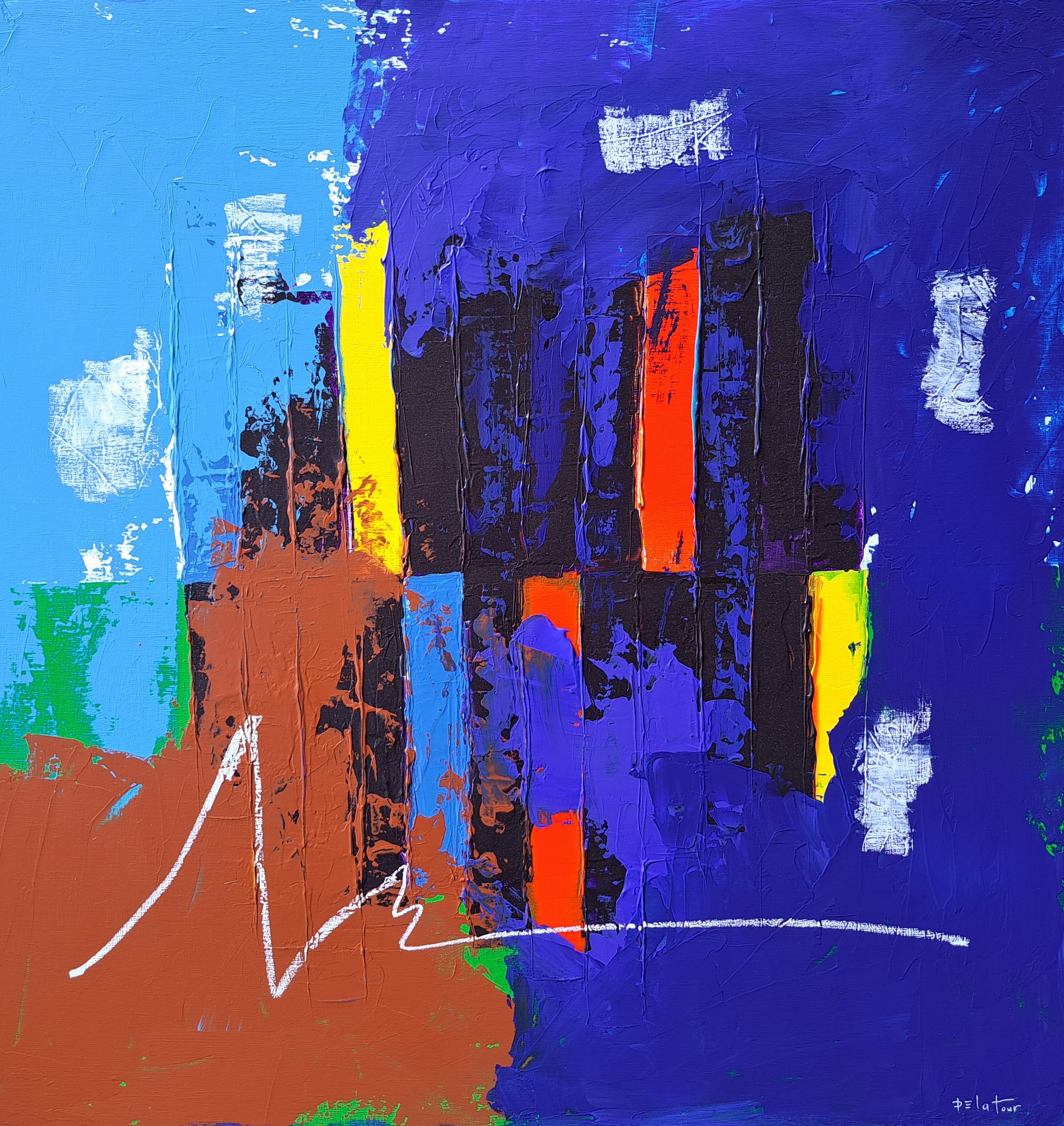 Acrylique sur toile 100x100 cm 
