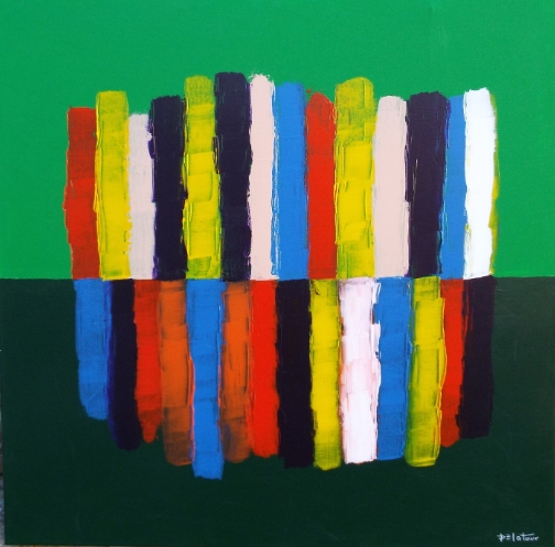 vert - acrylic on canvas 100X100 cm